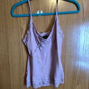 Gorgeous dust rose lace cami from The Limited.